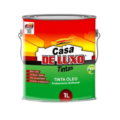 Tinta Óleo Casa DE LUXO 1L Tinta CASA DE LUXO 1L Amarelo melão - Image 1